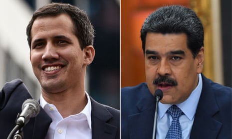 Juan Guaidó and Nicolás Maduro