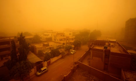 A sandstorm in Khartoum, March 2018.