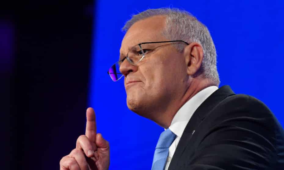 Scott Morrison at the Liberal party campaign launch told voters he was ‘just warming up’ despite the Coalition having been in power for three terms. 