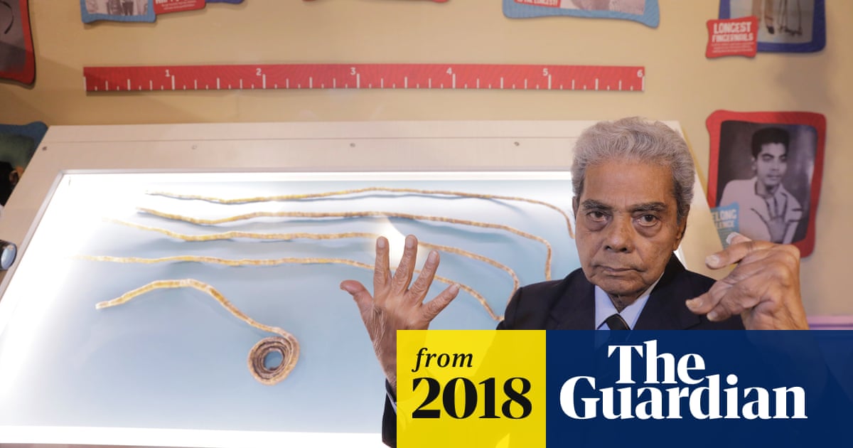 Nails in the coffin: man with world's longest fingernails finally cuts them  off | New York | The Guardian