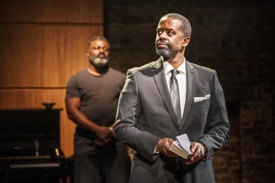 Danny Sapani and Adrian Lester in Hymn at the Almeida.