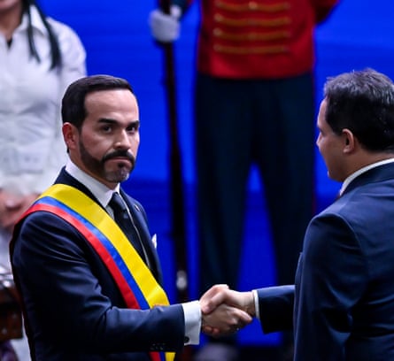 Columbia’s president, Abelardo de la Espriella, left.