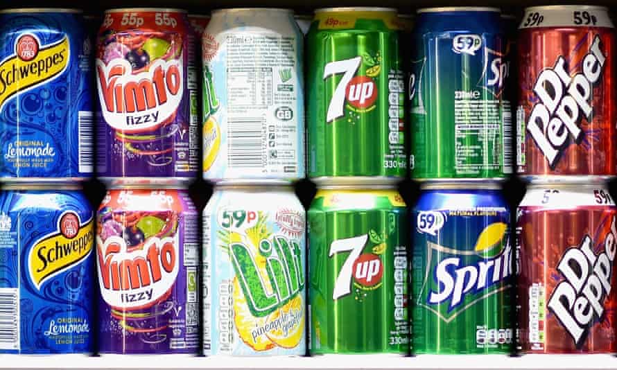 Some of the soft drinks that will be taxed differently.