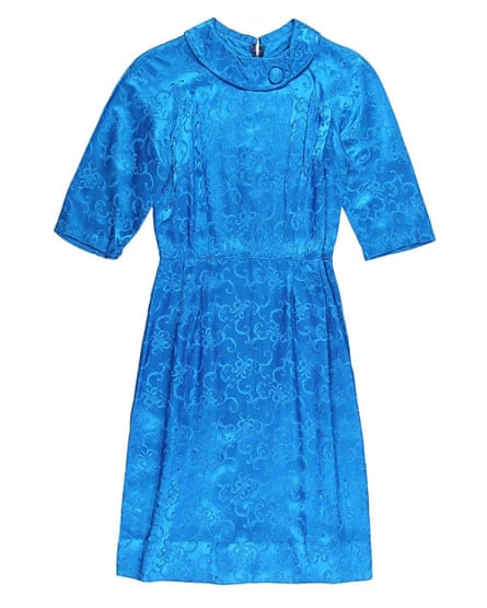 royal blue short-sleeve dress