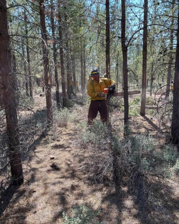 A photo of Matthew Montoya on the day he got heat exhaustion.