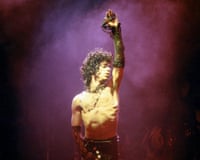 Prince at the Forum in Inglewood, California, February 1985.