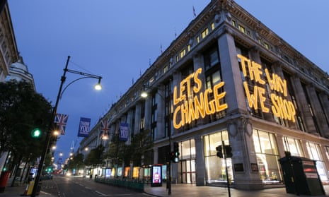 Selfridges advertises its sustainability initiative, Project Earth, in 2020. 