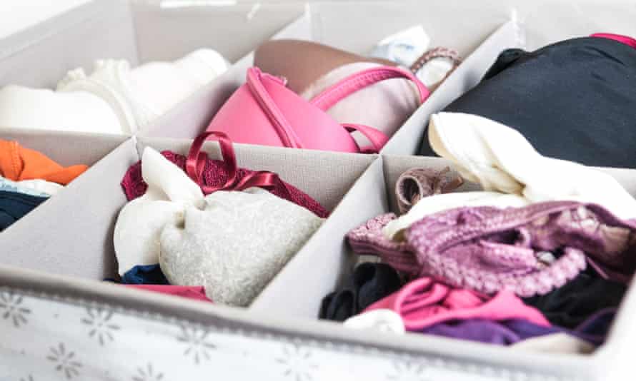 Delicate matters: how to care for bras and lingerie | Lingerie 4 A bra drawer with drawer dividers