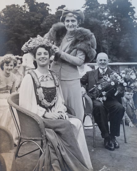 Gloria, being crowned as Miss Ipswich in the late 1940s.
