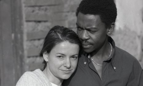 American Suzanne Leclerc and South African Protas Madlala, the first inter-racial couple to be legally married in South Africa in 1985.
