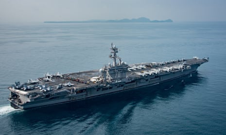 USS Carl Vinson is  heading towards North Korea but only after a string of misleading statements