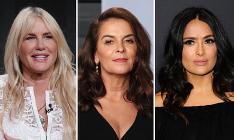 Daryl Hannah, Annabella Sciorra and Salma Hayek (l.t.r.) are among actors accusing Harvey Weinstein.