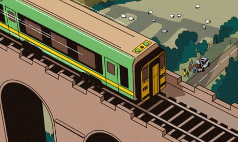 Illustration of Heart of Wales line train