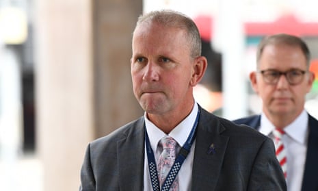 Queensland Police Union president Ian Leavers arrives at the Independent Commission of Inquiry into Queensland Police Service responses to domestic and family violence.