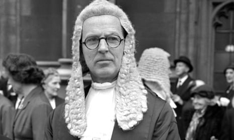 Jeremy Hutchinson, later Lord Hutchinson of Lullington, after being sworn in as a QC in 1961.