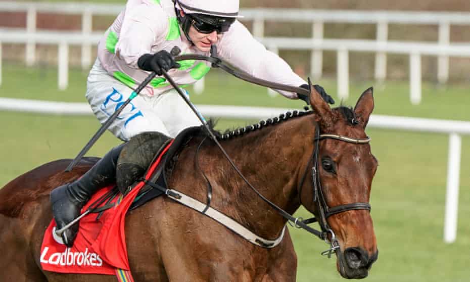 Paul Townend rides Chacun Pour Soi clear in the Dublin Chase on Saturday.