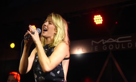Ellie Goulding performs in Miami at a gig sponsored by a cosmetics firm.