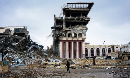 The ruins of Mosul’s university after it was recaptured in 2017.