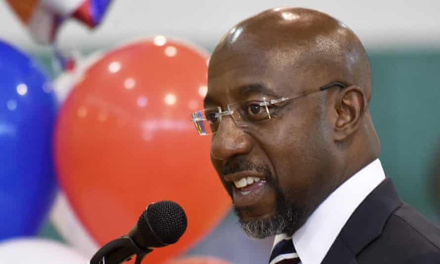 Sen. Raphael Warnock speaks during a visit to the Mack Gaston Community Center in Dalton, Ga. on Wednesday, June 29, 2022.