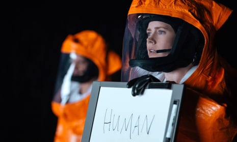 Amy Adams in a space suit in a still from Arrival.