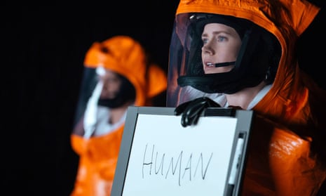 The power of translation … Amy Adams in Arrival, based on a Ted Chiang story.
