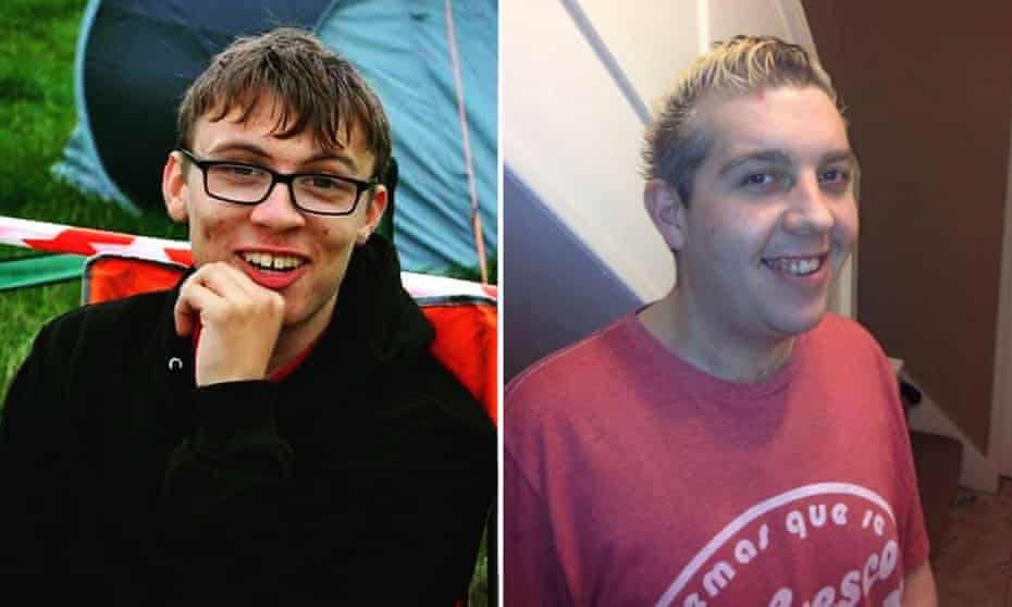 From left: Nathan Walker, 19, and Gavin Rawson, 35, who died after drowning in a tanker containing pig feed in 2016.