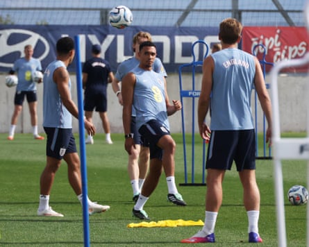 Trent Alexander-Arnold in training