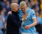 Guardiola calls for focus in title run-in after Haaland cuts down Arsenal