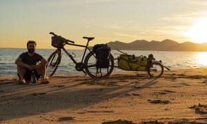 Florian Reber arriving in Cannes on his Tales of Change trip.