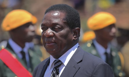 Zimbabwe’s fired vice-president Emmerson Mnangagwa in Harare on 1 November