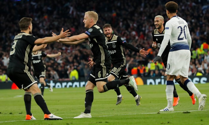 Tottenham Hotspur 0 1 Ajax Champions League Semi Final First Leg As It Happened Football The Guardian Tottenham Hotspur 0 1 Ajax Champions League Semi Final First Leg As It Happened Football The Guardian