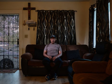 Man sits on couch