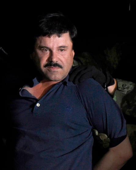 Mexican drug kingpin Joaquin “El Chapo” Guzman, currently in jail in the US.