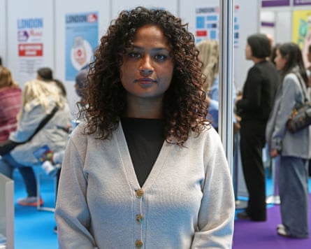Demi Trowsdale, 24, attends the London job show