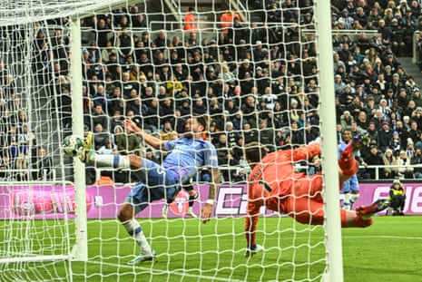 Bournemouth's Adam Smith (not pictured) scores an own goal and Newcastle United's first.