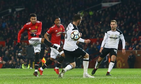 Jesse Lingard strikes in the opening goal.