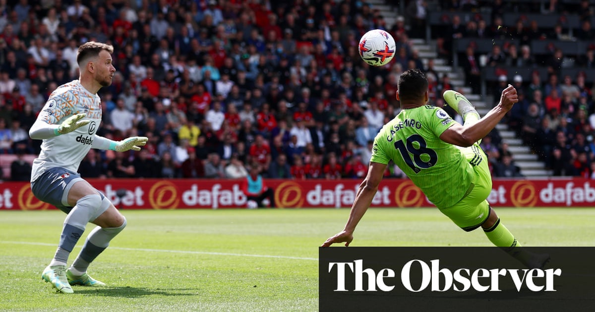 Manchester United on verge of top-four spot after Casemiro sinks Bournemouth