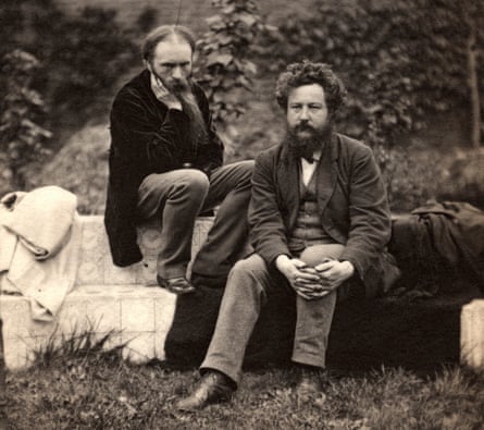 Edward Burne-Jones, left, with William Morris at the Grange, Ramsgate, in 1874.