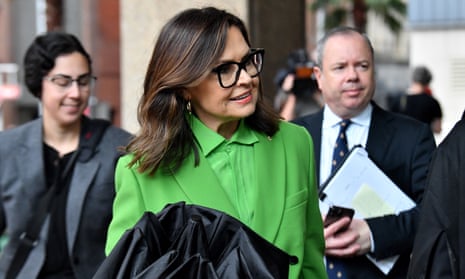 Journalist Lisa Wilkinson arrives at the Federal Court of Australia in Sydney as the trial continues in Bruce Lehrmann's defamation cases against Network Ten.