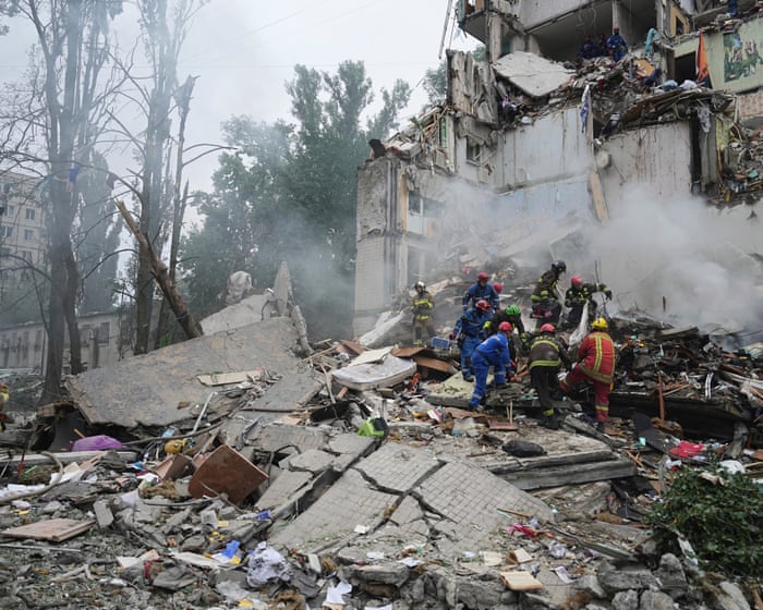 Russian strikes on Kyiv kill at least six people, Ukrainian officials say