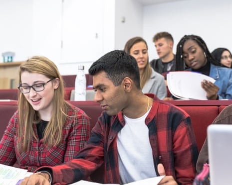 Students at Aston University.