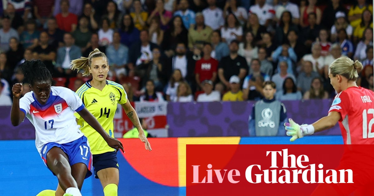 Sweden v England: Women’s Euro 2025 quarter-final goes to extra time – live