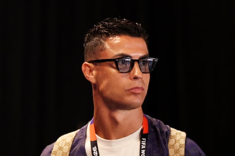 Ronaldo arriving at the stadium
