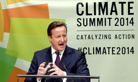David Cameron told the UN in 2014 that “climate change is a threat to our national security, to global security, to poverty eradication and to economic prosperity”