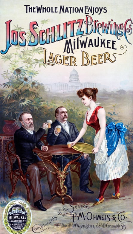 Old poster for Schlitz beer
