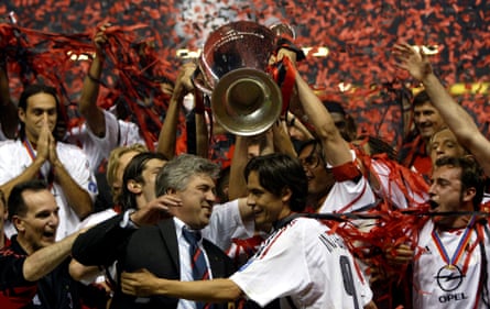 Carlo Ancelotti and his players enjoy the moment.