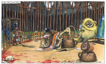 Martin Rowson on Rishi Sunak and the Brexit circus