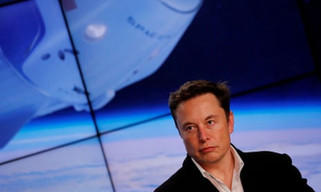 SpaceX founder Elon Musk speaks in Cape Canaveral in 2019.