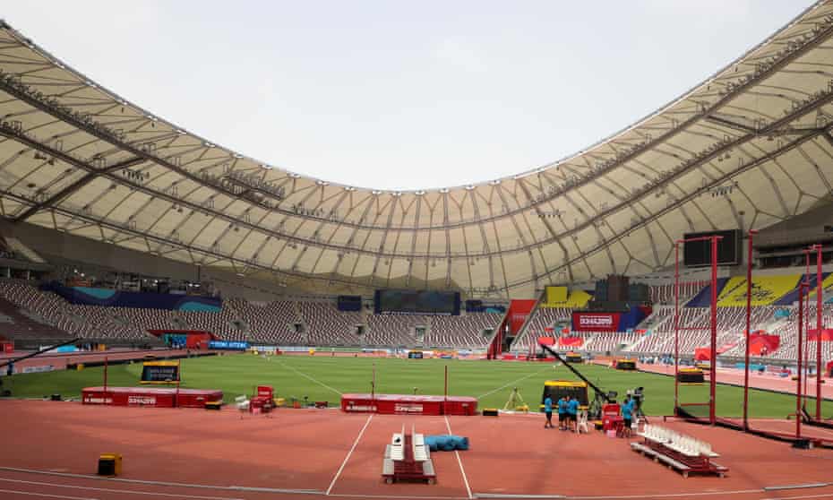 The Khalifa International Stadium in Doha is due to the be centrepiece of the world championships. 