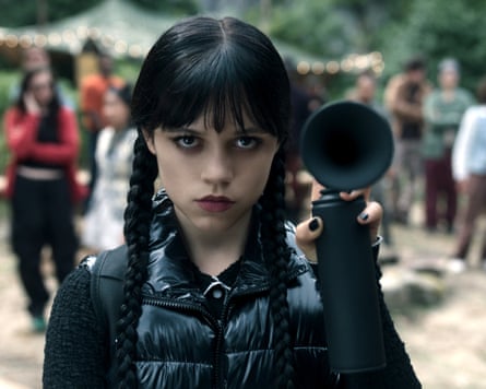 Jenna Ortega in Wednesday.